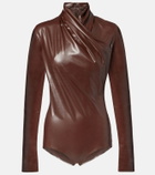 Mugler Draped bodysuit