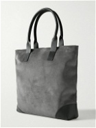 Bennett Winch - Leather-Trimmed Suede Tote Bag