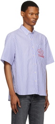 Thames MMXX. Blue & White 'Le Poche' Shirt