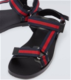 Gucci Melech leather-lined canvas sandals