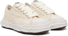 Maison MIHARA YASUHIRO Off-White 'Peterson23' OG Sole Ripped Overdye Canvas Sneakers