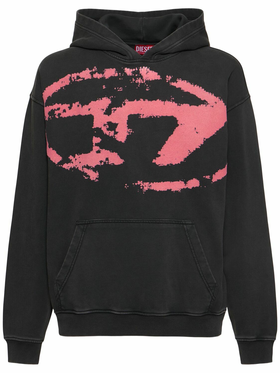 Diesel Black & Pink S-Boxt-Hood-R10 Hoodie Diesel