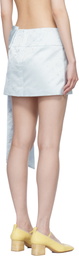 Sandy Liang Blue Skar Miniskirt