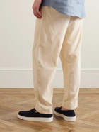 Richard James - Straight-Leg Pleated Cotton-Corduroy Trousers - Neutrals