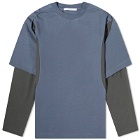 AFFXWRKS Men's Dual Sleeve T-Shirt in Muted Black