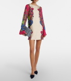 La DoubleJ Lemuria Placée silk satin minidress