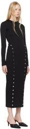 Fleur du Mal Black Undo Me Midi Dress