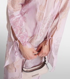 Acne Studios Printed cotton and silk chiffon midi dress