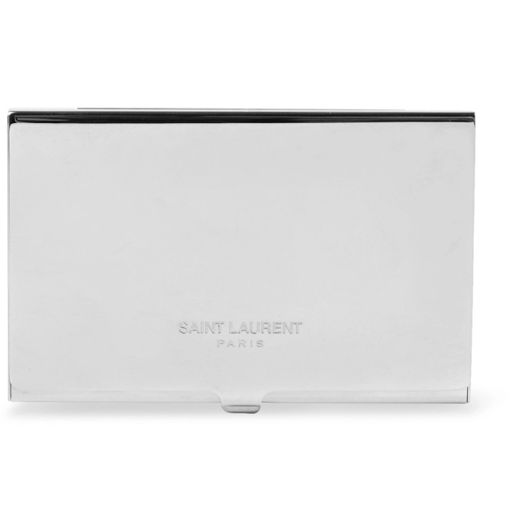 Photo: SAINT LAURENT - Silver-Tone Cardholder - Silver