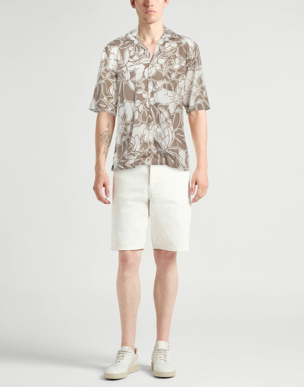 Lardini Mens Shirt Khaki