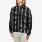 RASSVET Men's Undefeated Denim Overshirt in Black