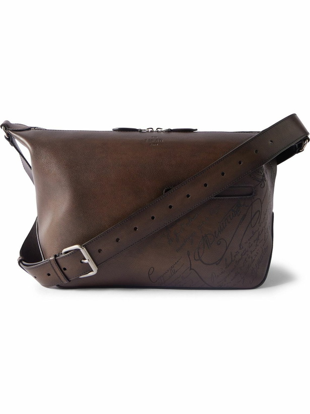 Photo: Berluti - Toujours Scritto Venezia Leather Messenger Bag