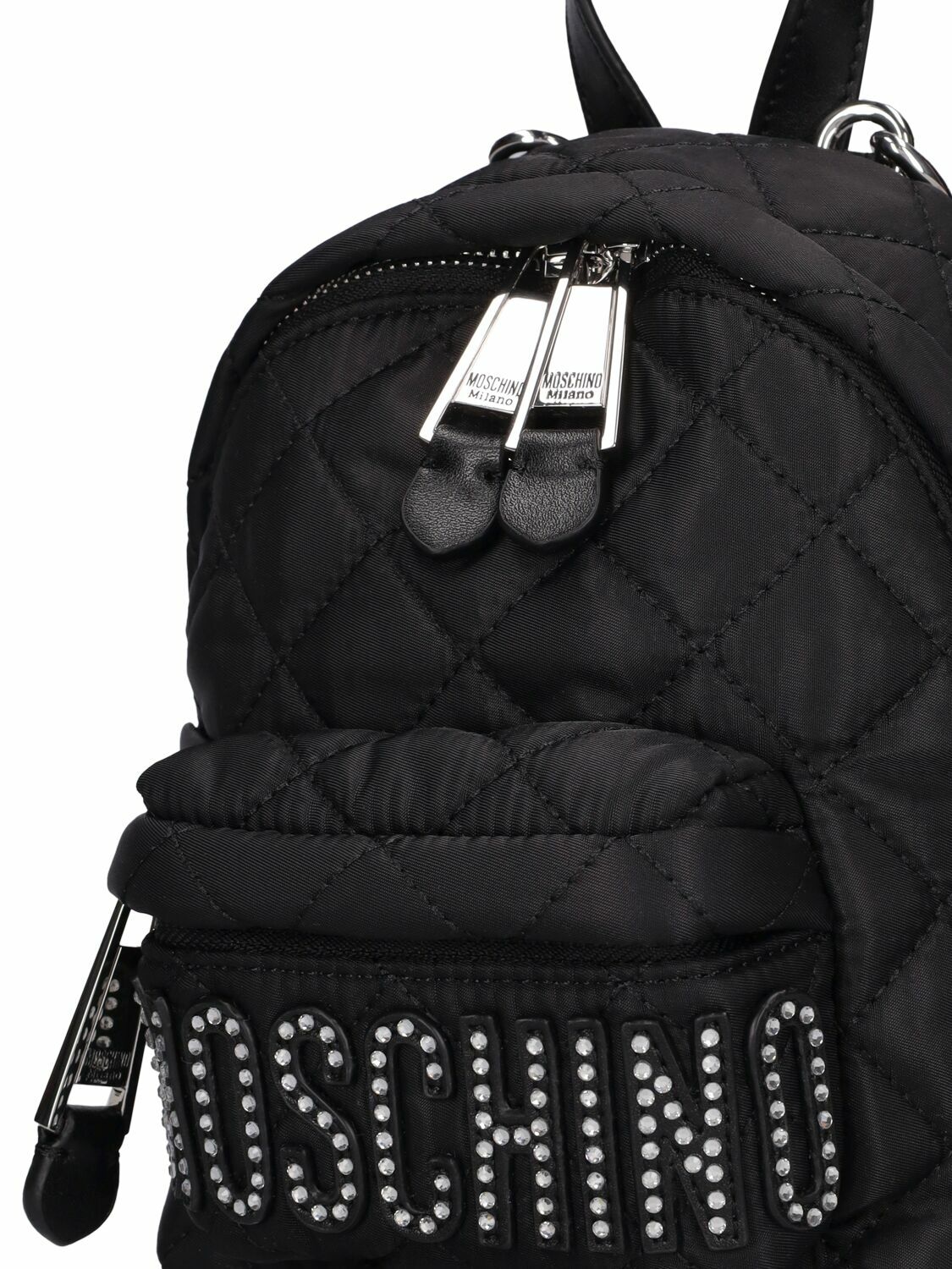 MOSCHINO - Crystal Logo Mini Backpack Moschino
