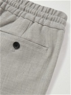 Mr P. - Tapered Virgin Wool-Blend Sweatpants - Gray