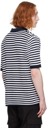 Dolce&Gabbana Navy & White Striped Polo