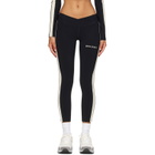 Palm Angels Black Classic Logo Low Track Leggings