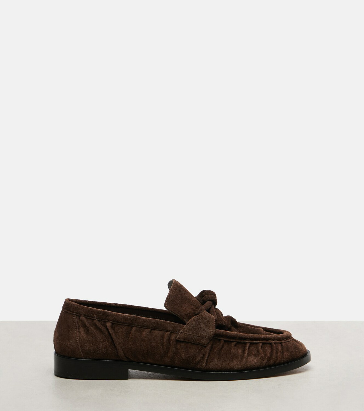 Bottega Veneta Astaire Knot suede loafers