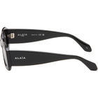 ALAÏA Black Rectangular Sunglasses
