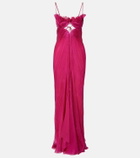Maria Lucia Hohan Lupita draped silk gown
