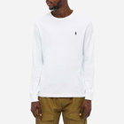 Polo Ralph Lauren Men's Long Sleeve Custom Fit T-Shirt in White