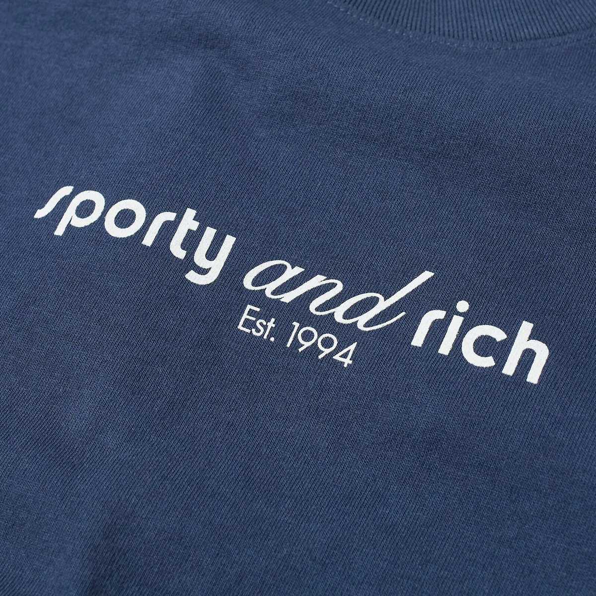 Sporty & Rich Tank T-Shirt in Navy
