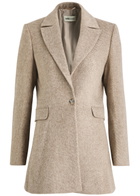Odd Muse The Ultimate Muse Striped Brushed-knit Blazer Brown