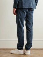 Boglioli - Tapered Linen Drawtsring Trousers - Blue