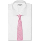 Emma Willis - 8.5cm Prince of Wales Checked Silk-Jacquard Tie - Pink