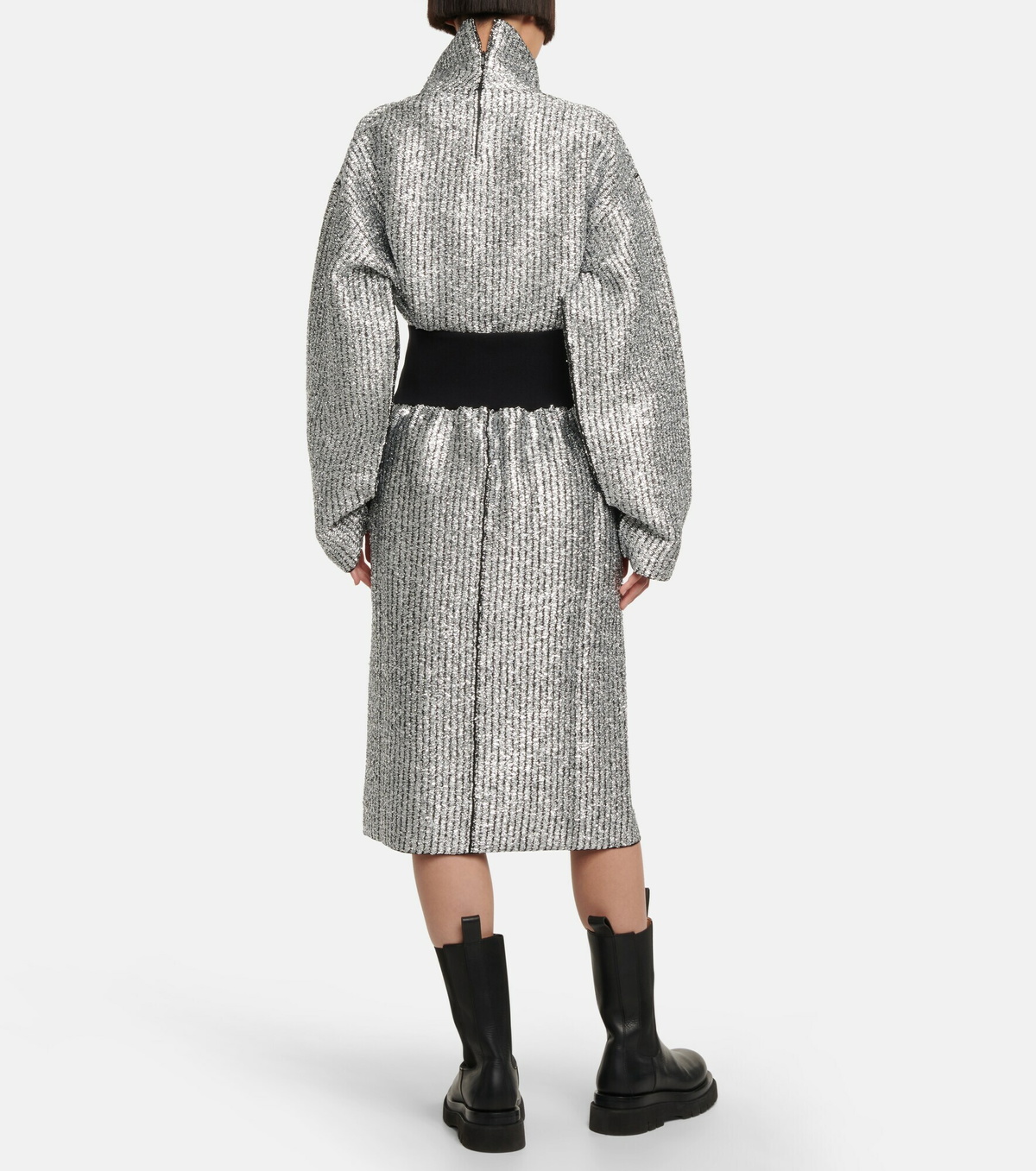 Moncler Genius - 2 Moncler 1952 Lurex® wool-blend midi skirt