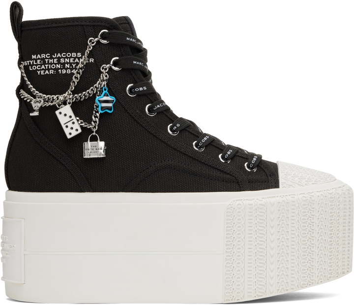 Photo: Marc Jacobs Black 'The Sticker Charm Platform High Top' Sneakers