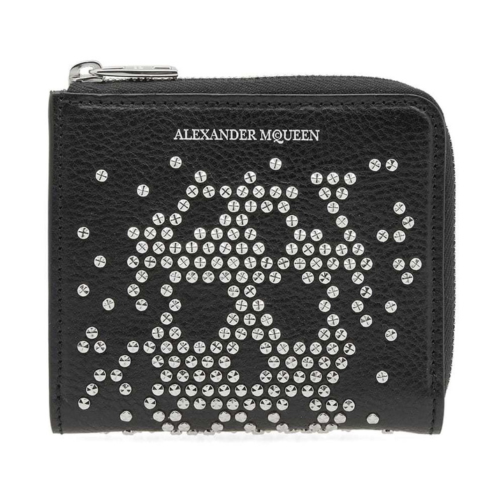 Photo: Alexander McQueen Embellished Skull Zip Coin Purse