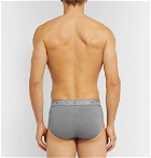 Calvin Klein Underwear - Stretch-Cotton Briefs - Gray