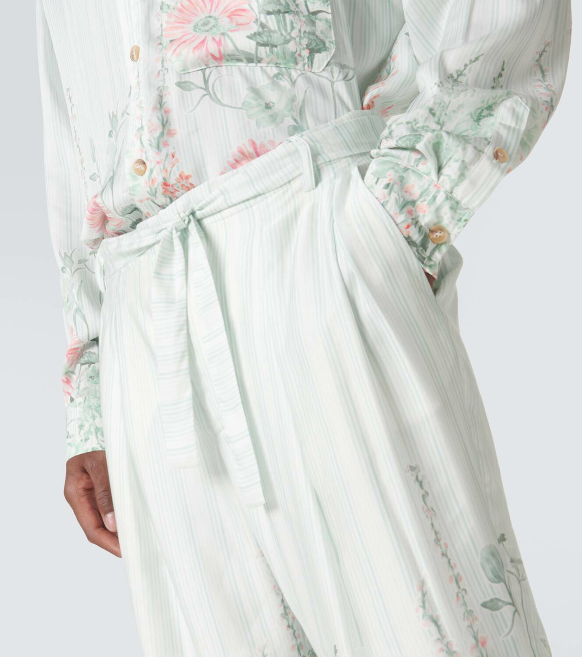 King & Tuckfield Grant floral wide-leg pants