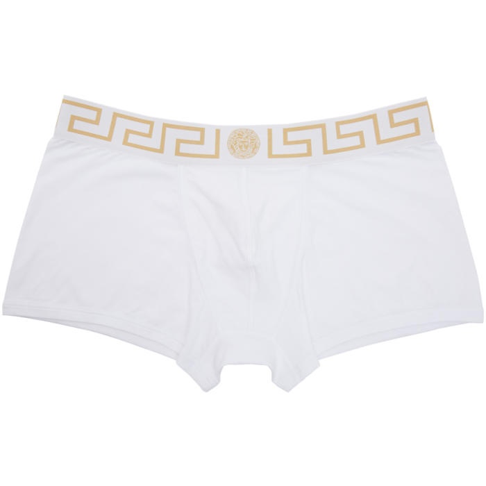 Photo: Versace Underwear White Medusa Boxer Briefs