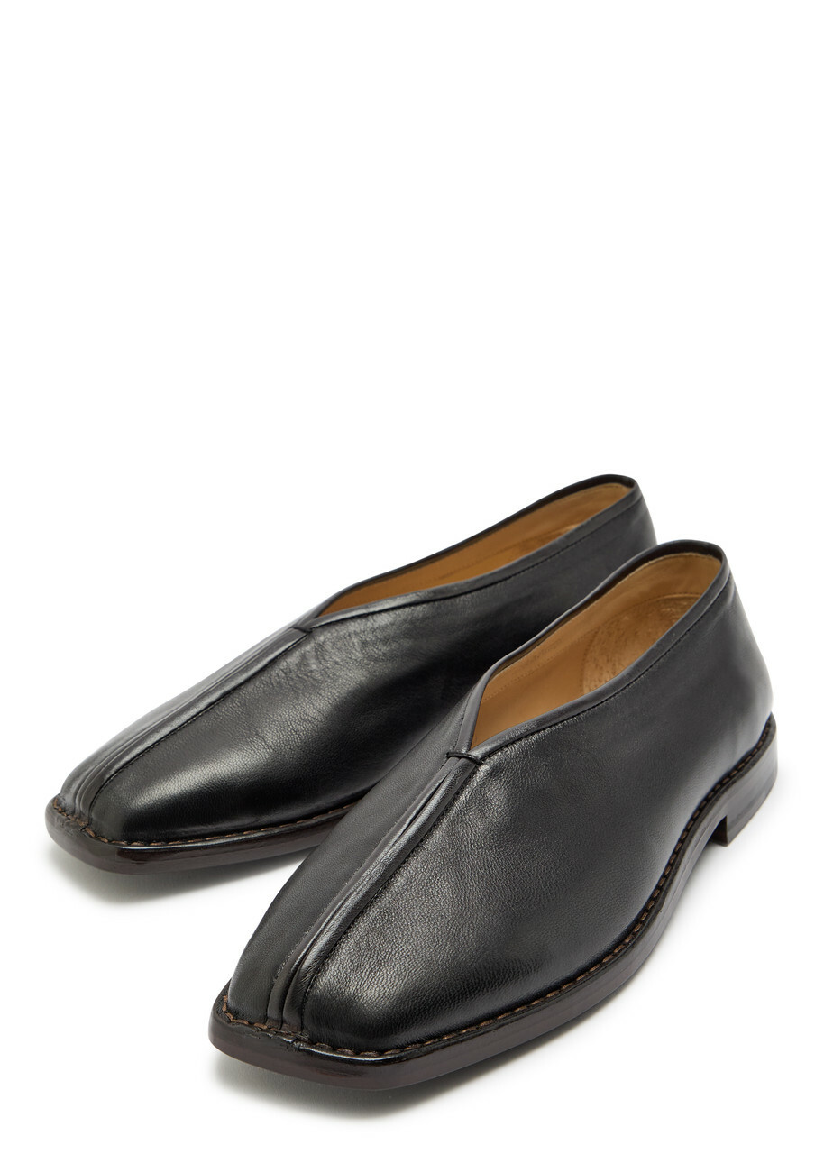 Lemaire Leather Loafers Brown