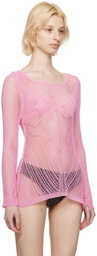 Guess Jeans U.S.A. Pink Scoop Neck Sweater