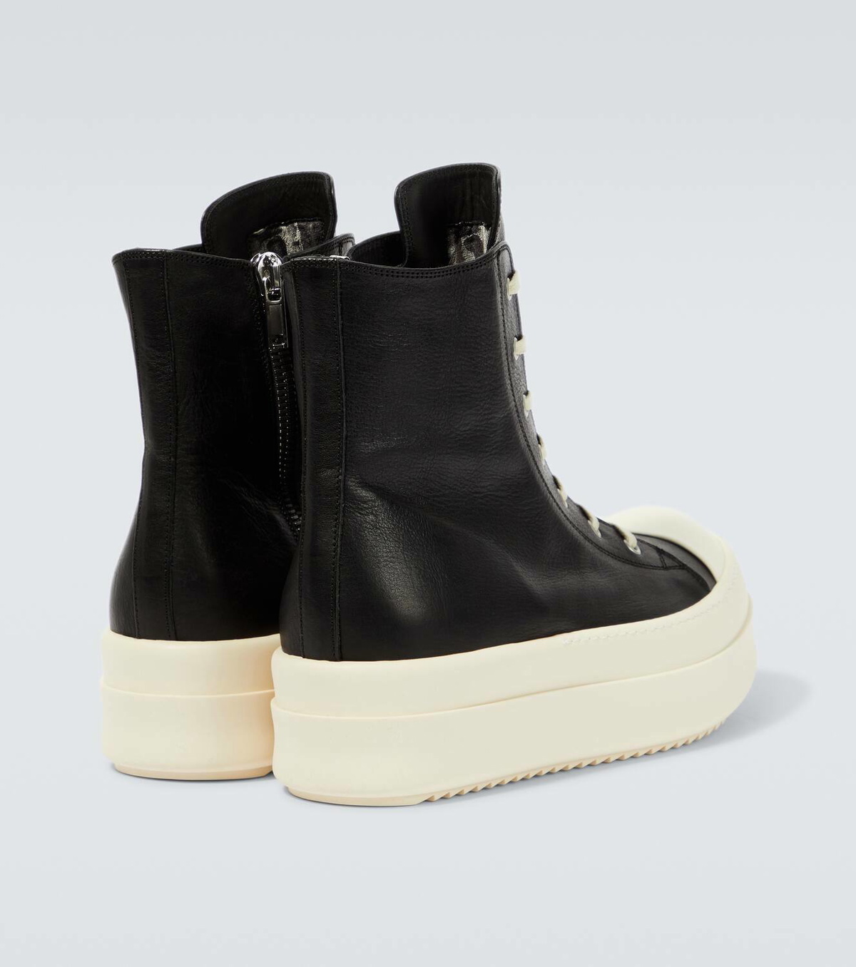 関税込【RICK OWENS】Mega Bumper leather sneakers RICK OWENS - Women Leather Mega Bumper Sneaks – Atelier New York