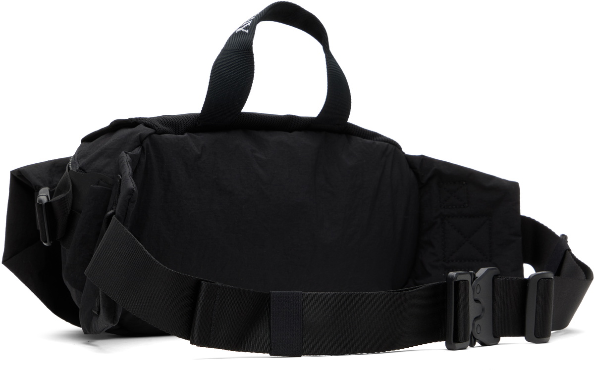 C.P. Company Black Plain Paper Touch Belt Bag
