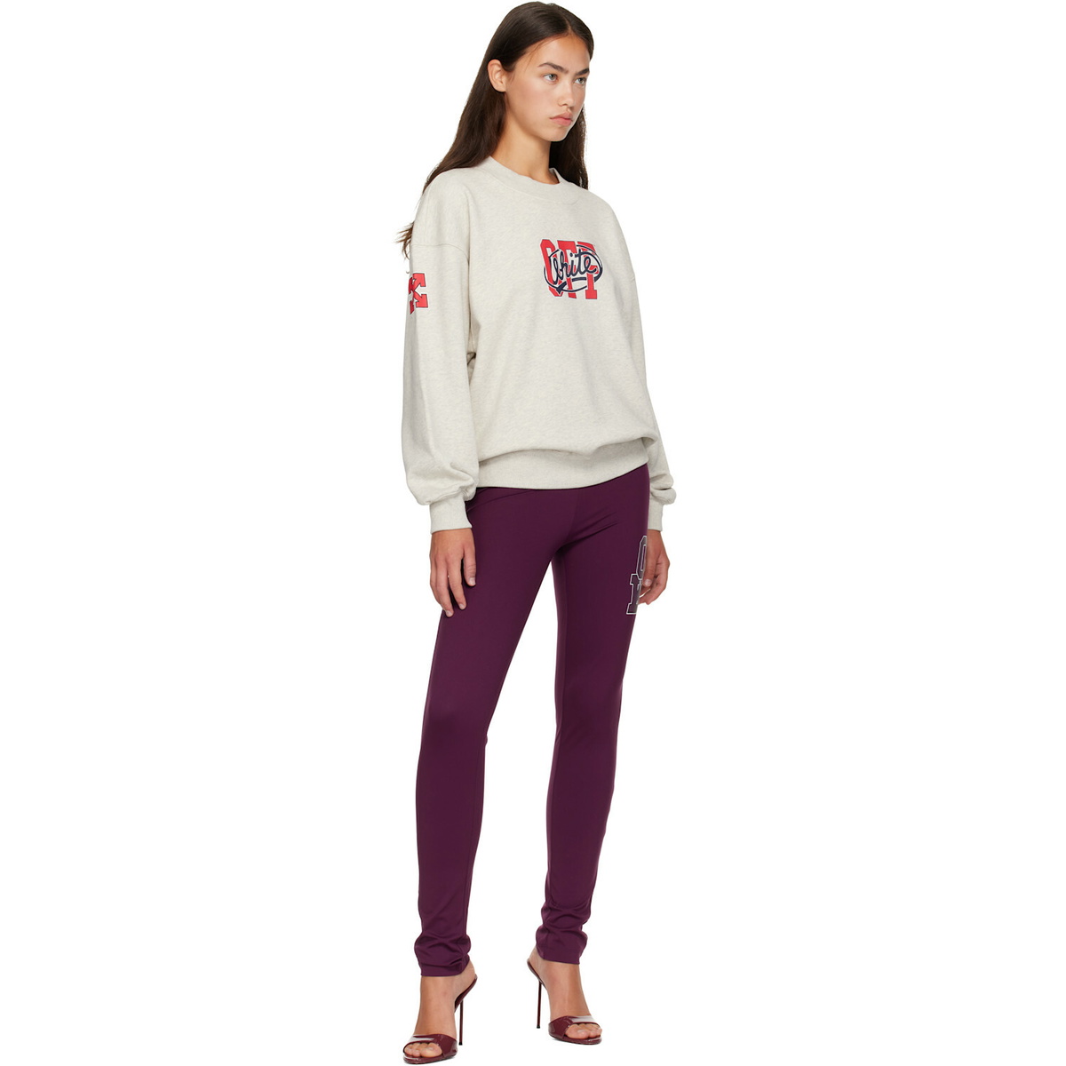 Off-White Gray 'Off' College Sweatshirt