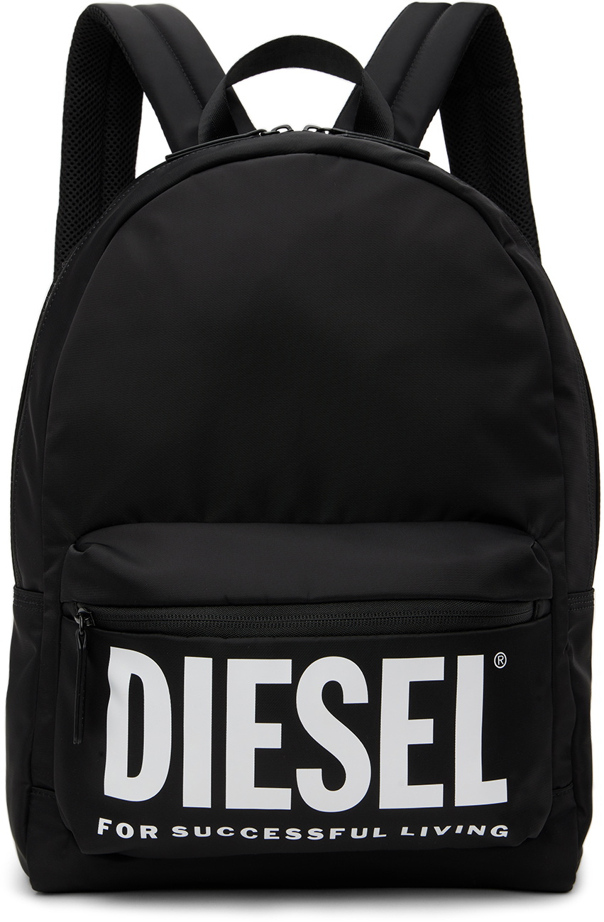 Diesel Kids Black Printed Backpack Diesel