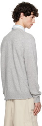 Acne Studios Gray V-Neck Cardigan