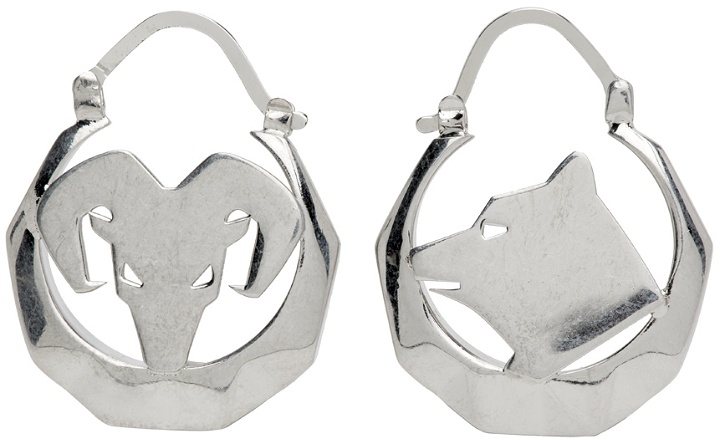 Photo: Maison Margiela Silver Animal Earrings