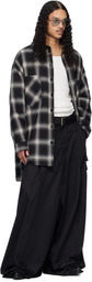 LU'U DAN Black Lowline Trousers