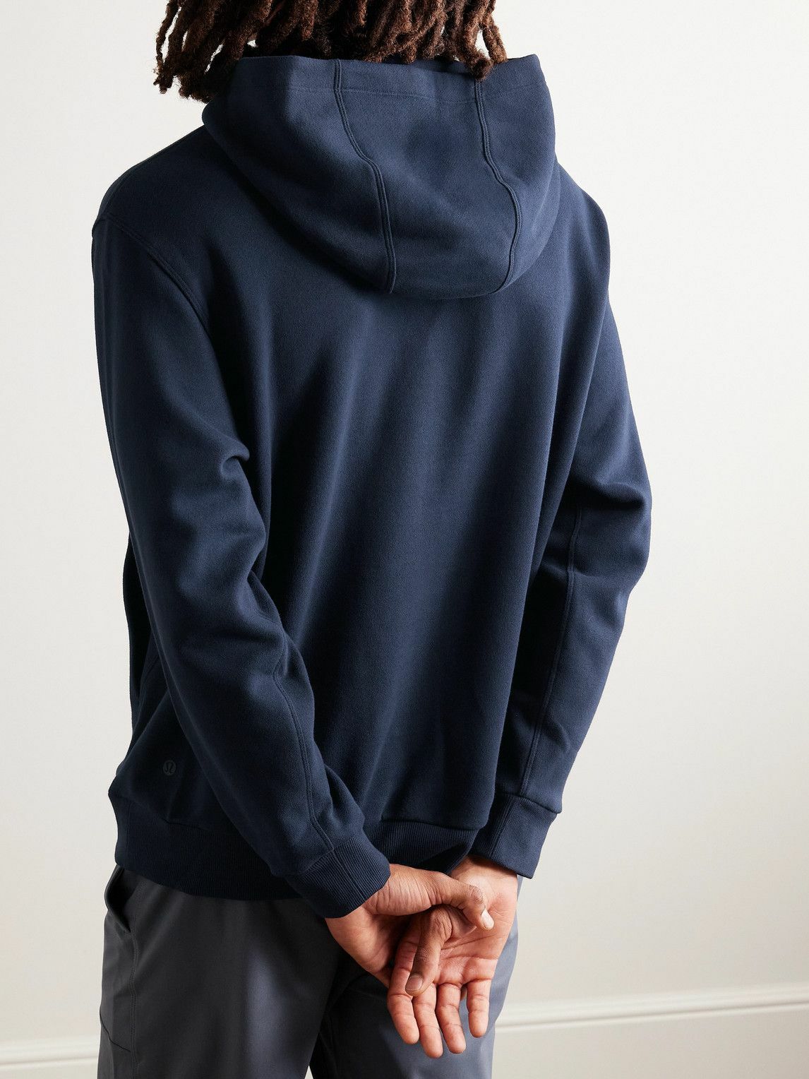 Lululemon - Steady State Cotton-Blend Jersey Hoodie - Blue