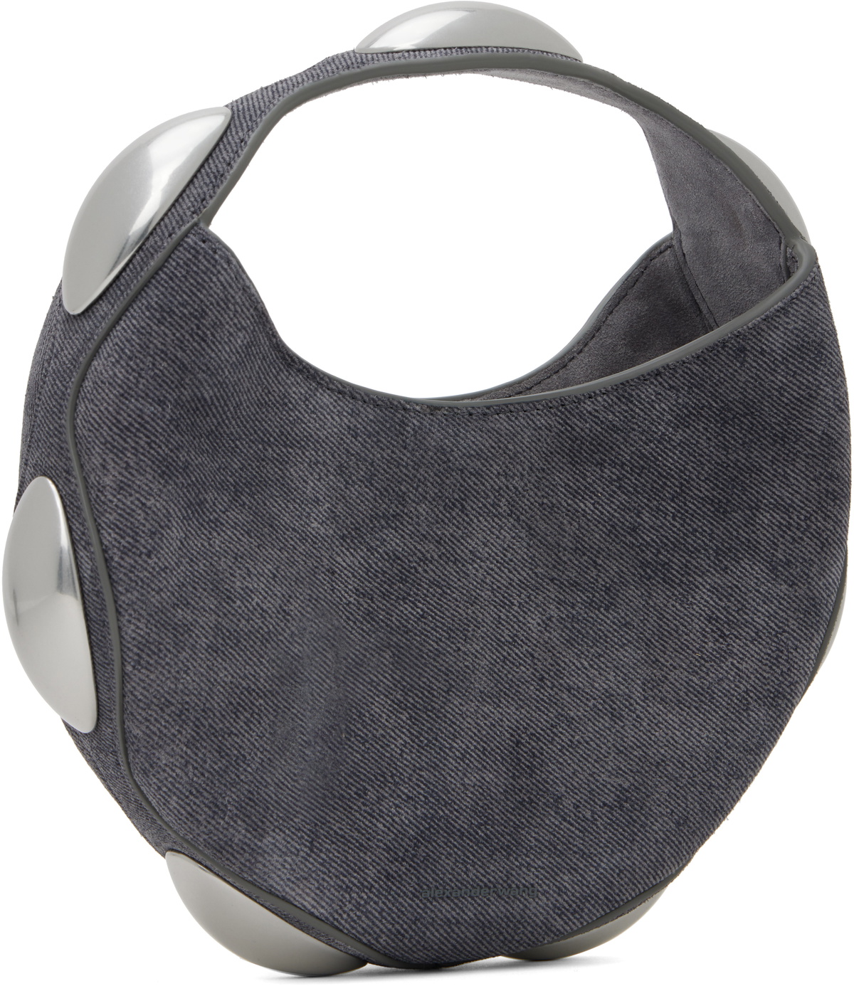 Alexander Wang Gray Dome Circular Top Handle Bag Alexander Wang