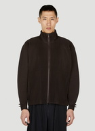 Homme Plissé Issey Miyake - Zip Cardigan in Brown