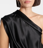 The Sei Asymmetric silk top
