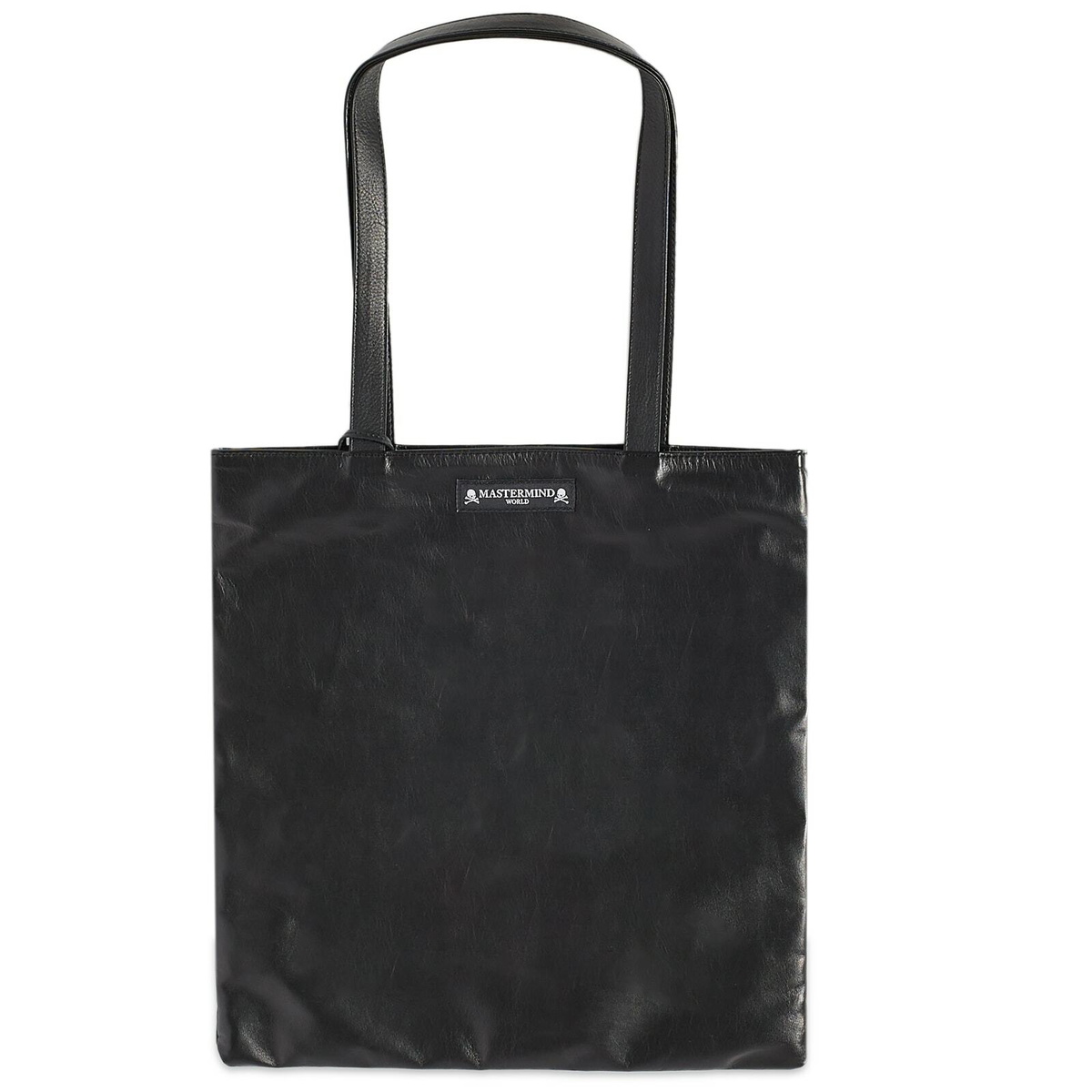 MASTERMIND WORLD Men's Leather Skull Tote in Black MASTERMIND WORLD