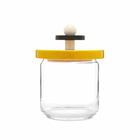 Alessi Glass Jar in Yellow/Black/White