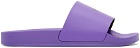 Off-White Purple Stamped Slides